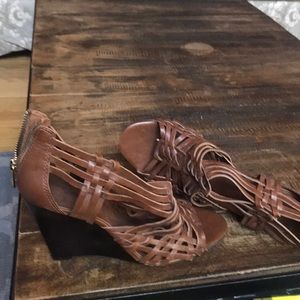 Tory Burch Leather Wedge Heels